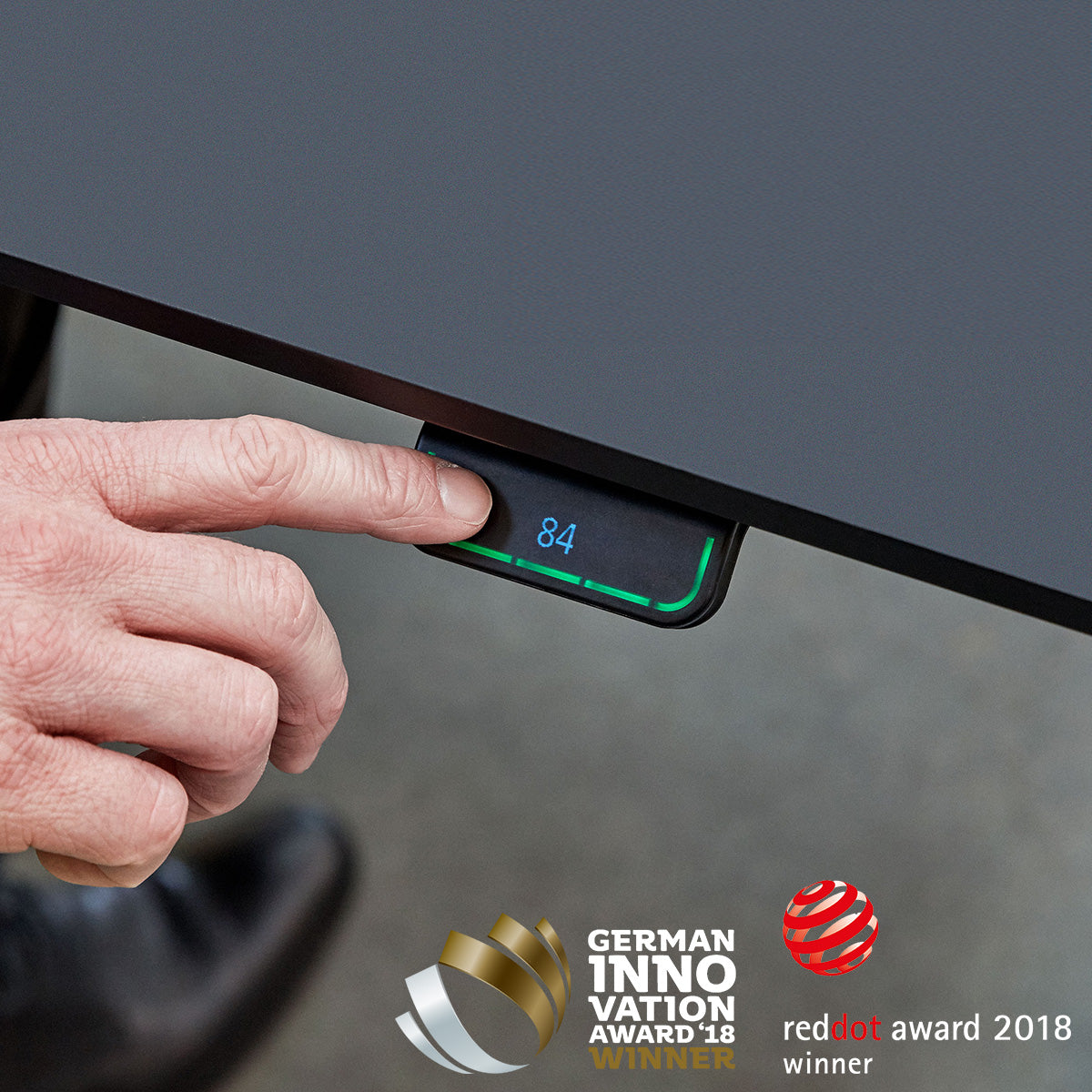 innovatives Bedienelement mit Speicherfunktion und Design Award