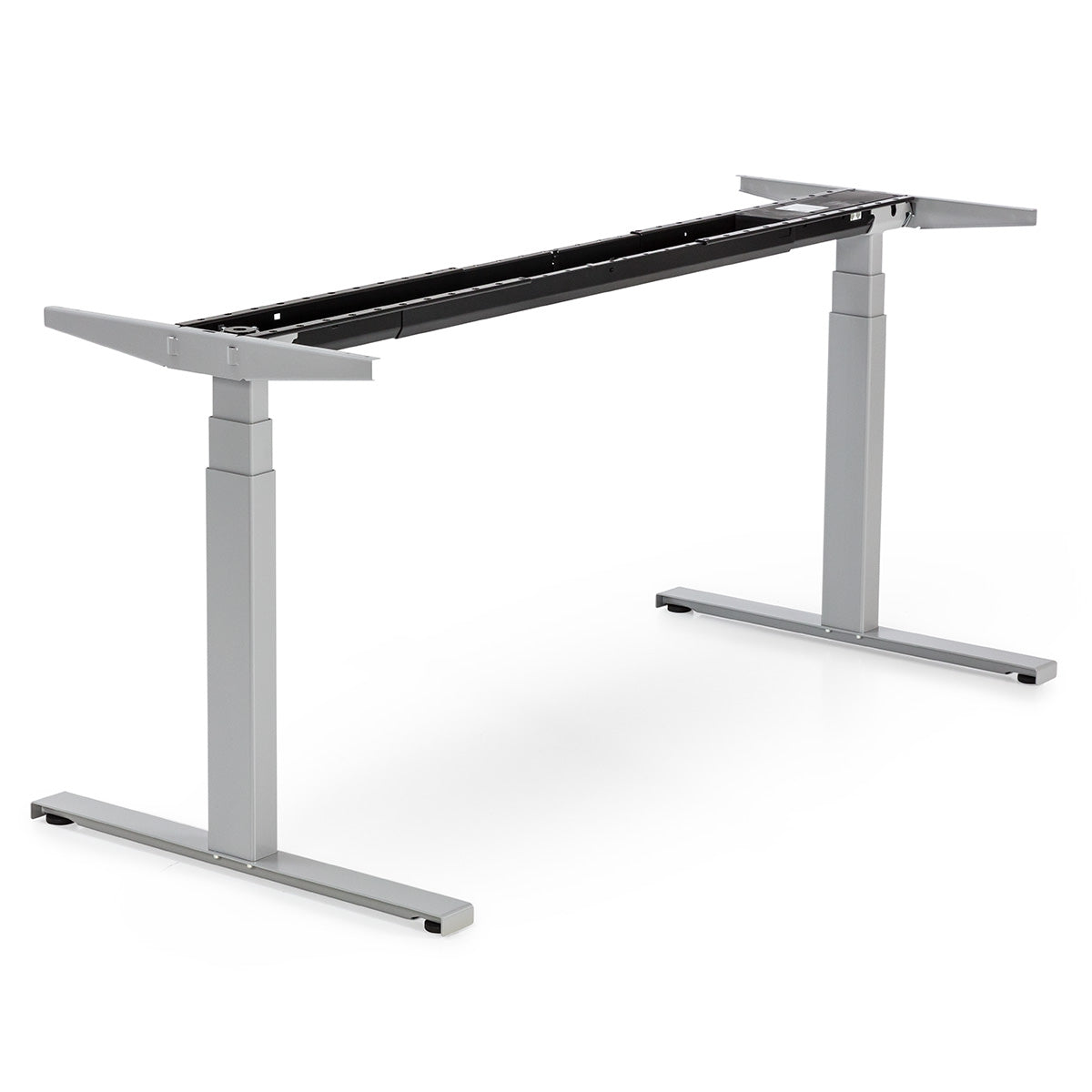 Höhenverstellbares Tischgestell in Silber