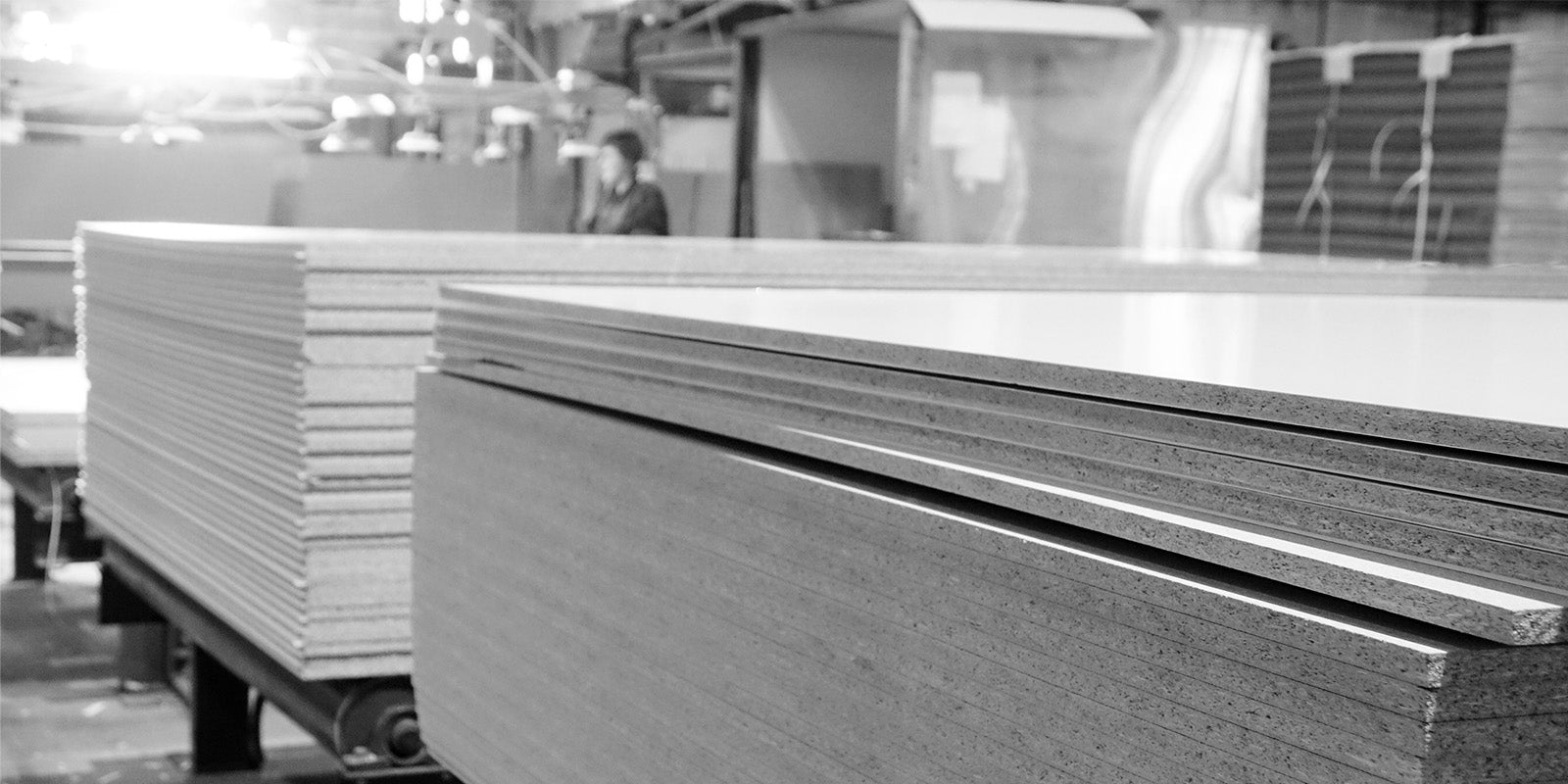 Produktion Schreibtischplatten